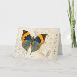Vintage Butterfly-Grußkarte Karte