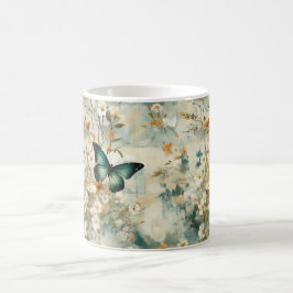 Vintage Butterfly Kaffeetasse