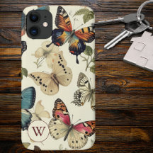 Vintage Butterfly-Monogramm