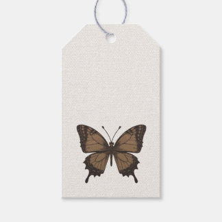 Vintage Butterfly Tag Geschenkanhänger