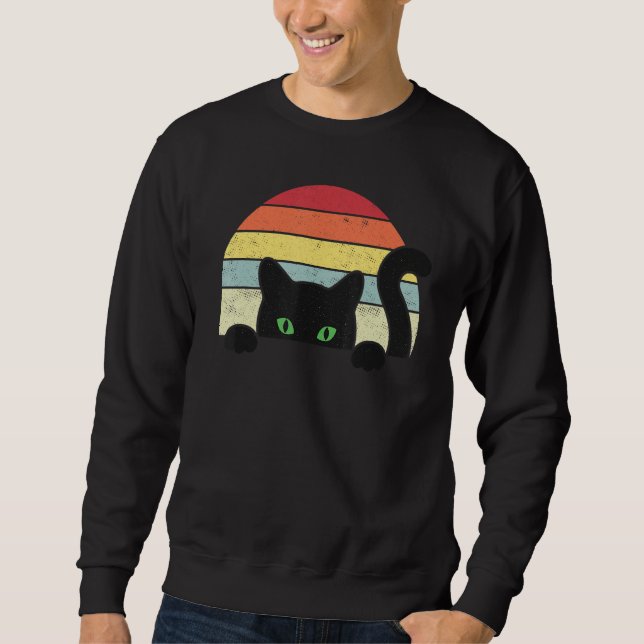Vintage Ca  Retro Kitten Cats Sweatshirt (Vorderseite)