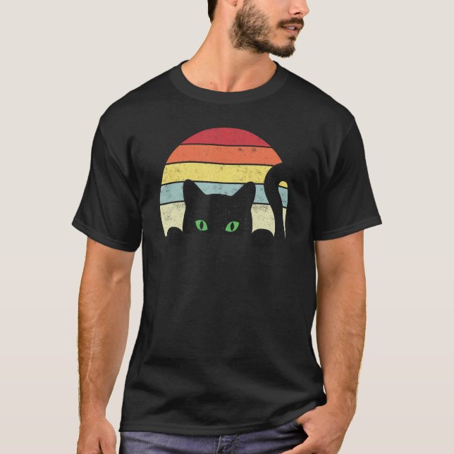 Vintage Ca  Retro Kitten Cats T-Shirt (Vorderseite)