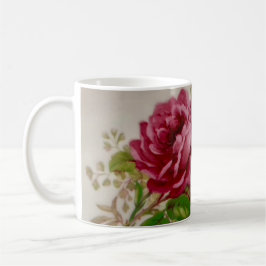 Vintage Cabbage Rose Elegante Kaffeetasse