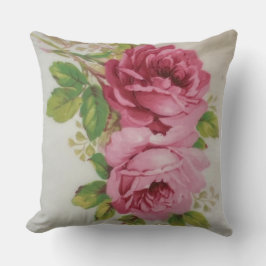 Vintage Cabbage Rose Elegante Kissen