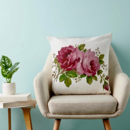 Vintage Cabbage Rose Eleganz Kissenhülle Kissen