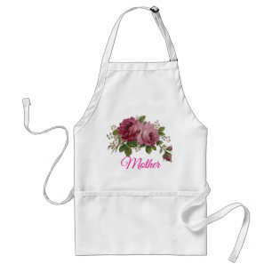 Vintage Cabbage Rose Eleganz Schürze