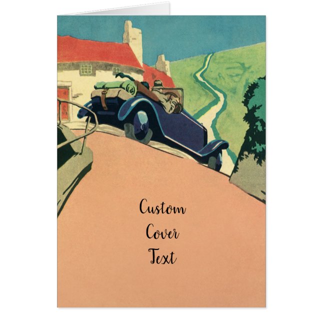 Vintage Cabrio-Straße im Land (Vorne)