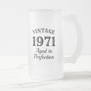 Vintage cadeau de tasse à bière gelée pour 50e ann