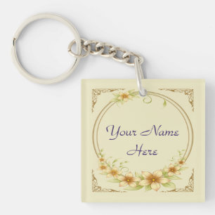 Vintage cadre floral