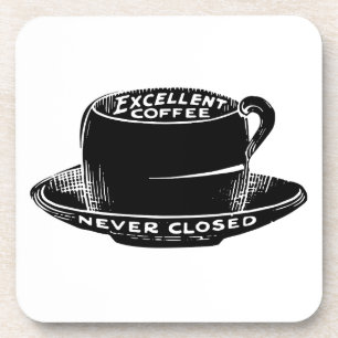 Vintage-Café-Kaffeeschild-Getränkeuntersetzer Getränkeuntersetzer
