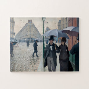 Vintage Caillebotte Paris, Regentag Kunst