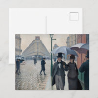 Vintage Caillebotte Paris, Regentag Kunst