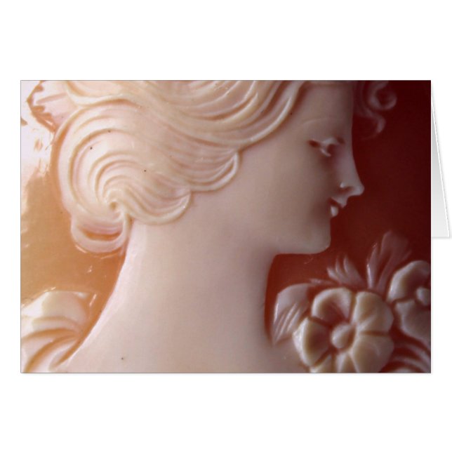 Vintage Cameo Women Silhouette (Vorderseite (Horizontal))