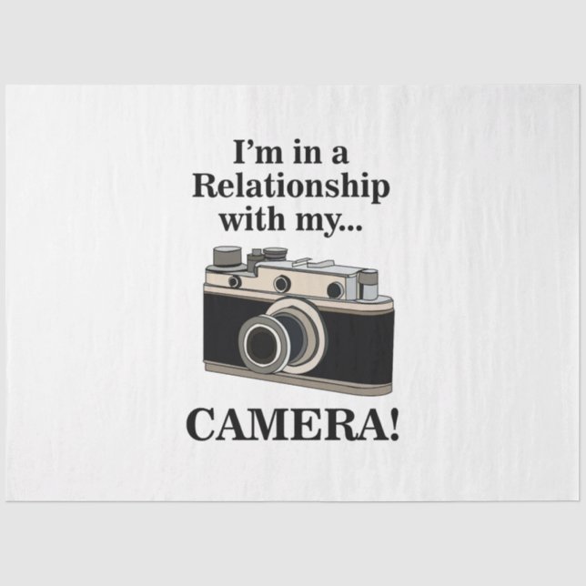 Vintage Camera Funny Photographer Birthday Seidenpapier (Vorderseite)