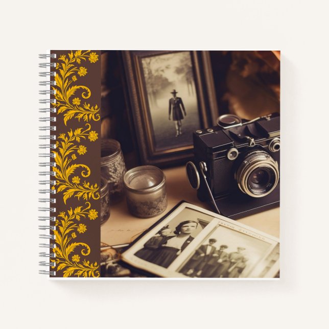 Vintage Camera Journal Notebook (Devant)