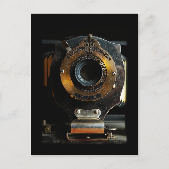 Vintage Camera-Postkarte Postkarte (Vorderseite)