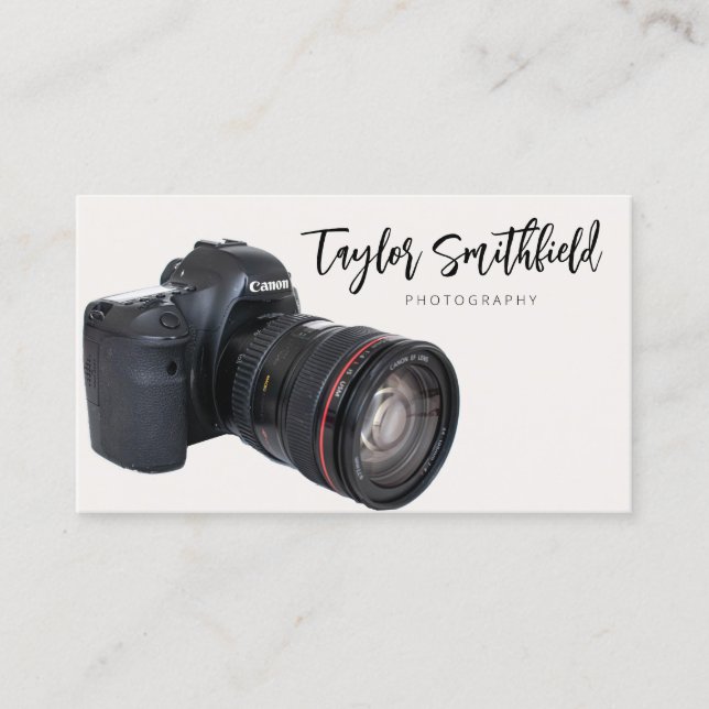 Vintage Camera Videography Visitenkarte (Vorderseite)