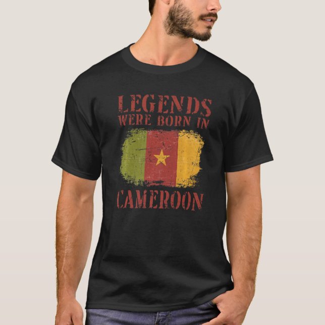Vintage Cameroonian Flag Cameroon T-Shirt (Vorderseite)