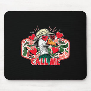 Vintage Camo Ruf Mich Entenjagd Valentines Lustig Mousepad