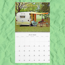 Vintage-Camper Happy Camping 2023-Kalender