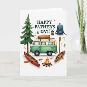 Vintage Camper Vatertagskarte Karte