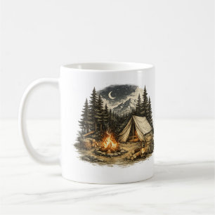 Vintage-Camping-Abenteuer Kaffeetasse