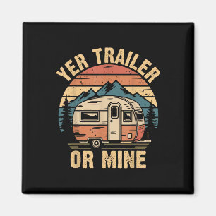 Vintage-Camping lustiger Camper Dein Trailer oder Magnet