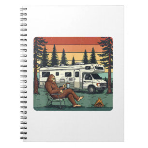 Vintage-Camping-Motorhome RV Bigfoot-Abenteuer Notizblock