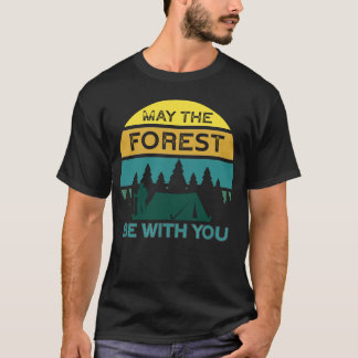 Vintage Camping Shirt May The Forest Be With You