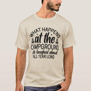 Vintage-Campingplatz-Regel-Schild für RV-Campingpl T-Shirt