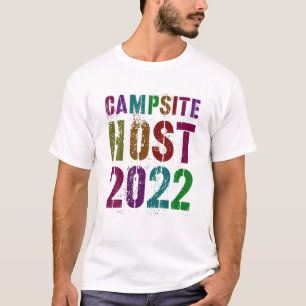 Vintage CAMPSITE-GASTGEBER 2022 Sommerberater Lehr T-Shirt