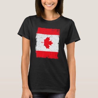Vintage-Canada-Flag-Erbe Kanadische Wurzeln T-Shirt