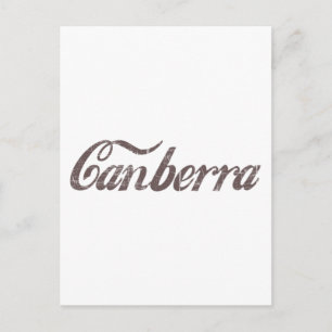 Vintage Canberra Postkarte