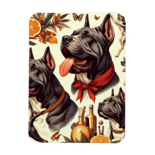 Vintage-Cane-Corso-Illustration Magnet