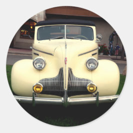 Vintage Car 092 Runder Aufkleber