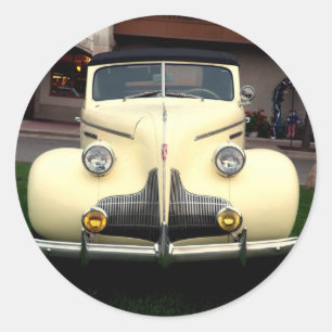 Vintage Car 092 Runder Aufkleber