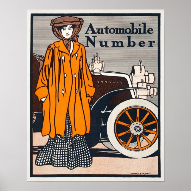 Vintage Car Advertising Poster (Vorne)