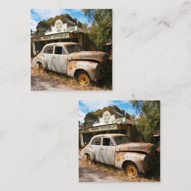 Vintage Car and Garage, Visitenkarte (Vorne/Hinten)