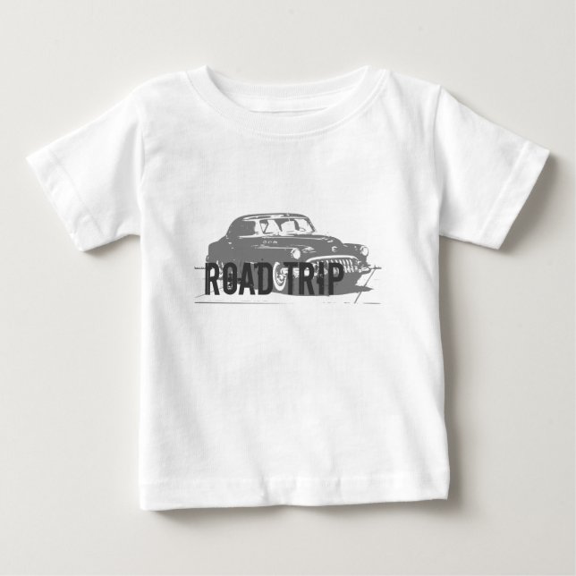 Vintage Car Baby T-shirt (Vorderseite)