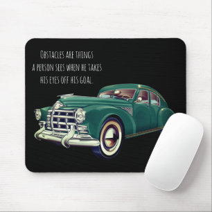 Vintage Car Bestes Zitat Personalisierter Name Mousepad
