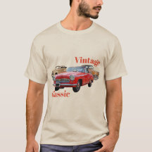 Vintage Car Classic T - Shirt Design