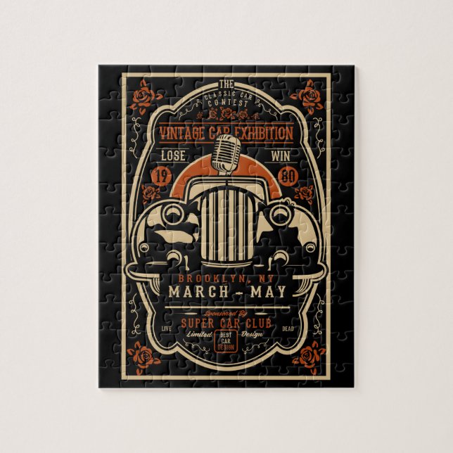 Vintage Car Exhibition Poster (Vertikal)