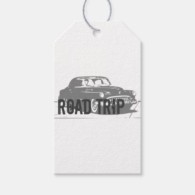 Vintage Car Geschenkanhänger (Vorderseite)