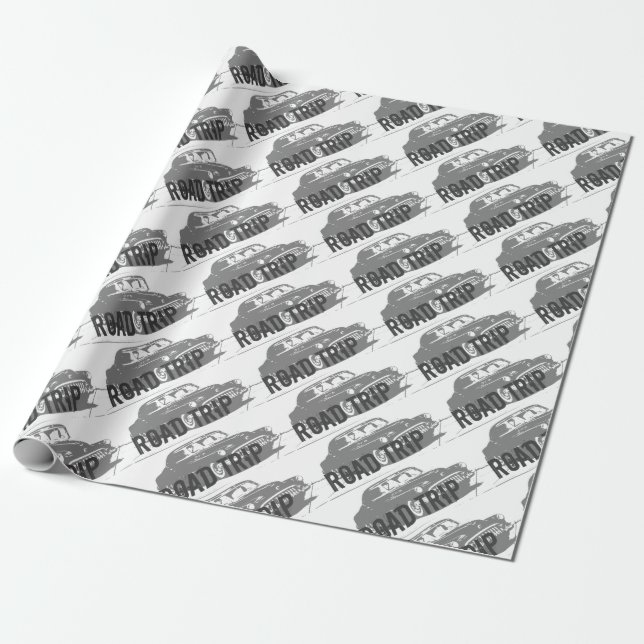 Vintage Car Geschenkpapier (Ungerollt)