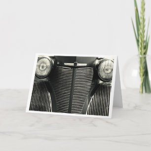 Vintage Car Grill Karte
