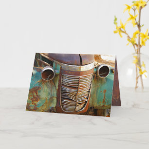 Vintage Car Grille Card Karte