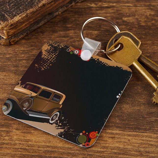 Vintage Car Grunge Schlüsselanhänger (Von Creator hochgeladen)