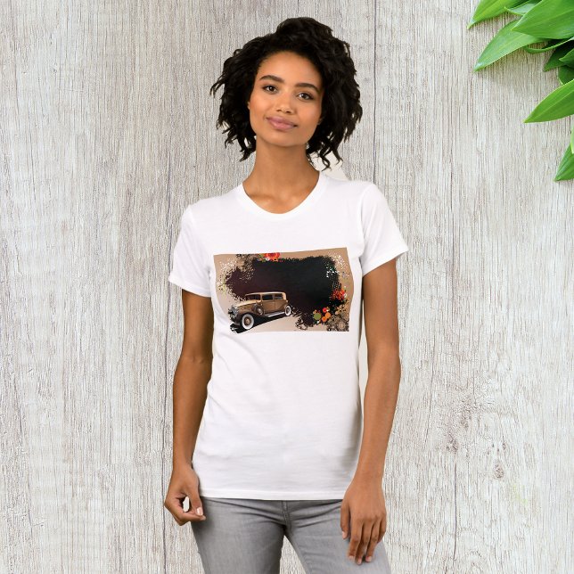 Vintage Car Grunge Womens T - Shirt (Von Creator hochgeladen)