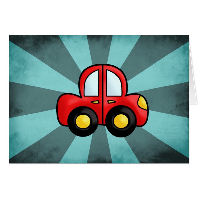Vintage Car Illustration (Vorderseite (Horizontal))