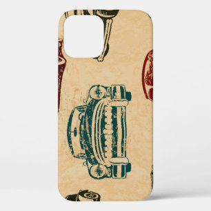 Vintage Car Illustration Hintergrundmuster Case-Mate iPhone Hülle